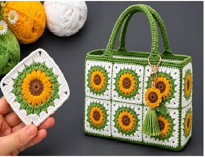 Como tejer hermoso bolso crochet