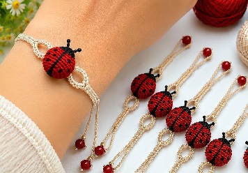 Aprende a tejer bella pulsera de crochet