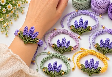 Aprende a tejer pulsera de crochet