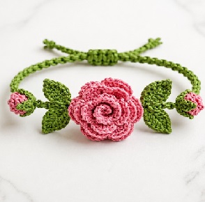 Aprende a tejer esta pulserita de crochet